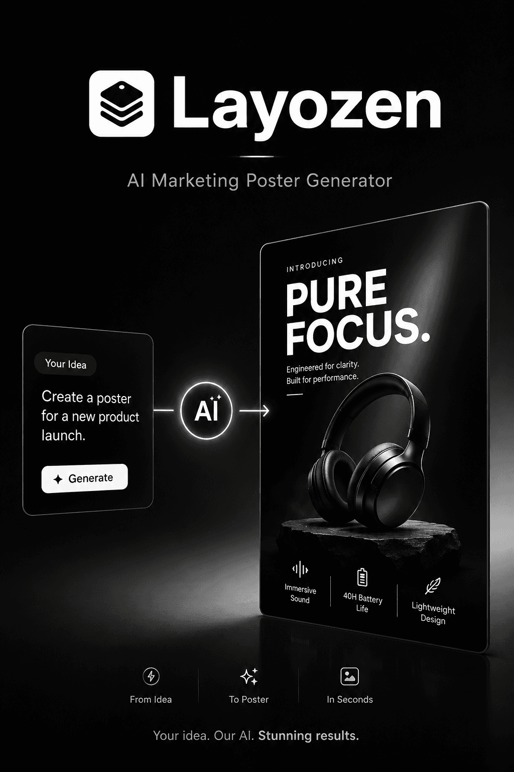 AI generated marketing poster